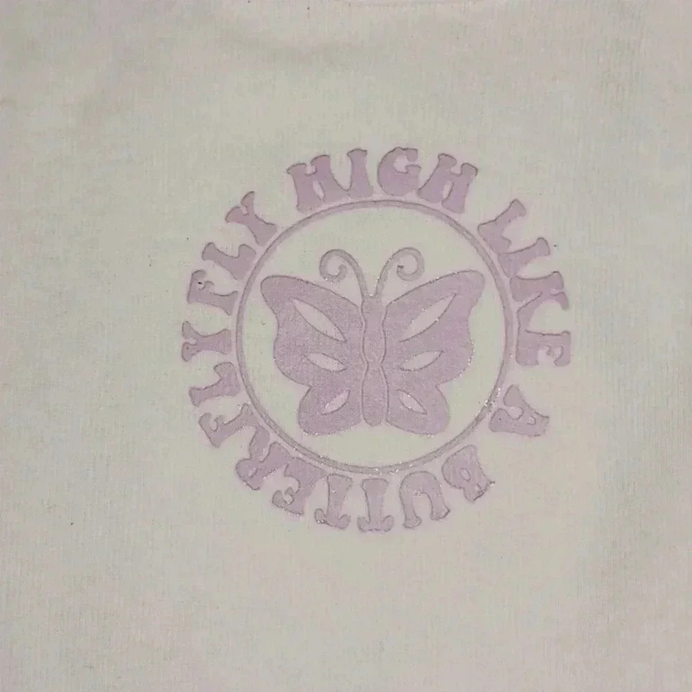 NWOT - Handmade White New Born Bodysuit - High Like A Butterfly